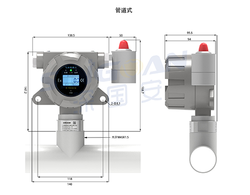 管道式DME氣體探測(cè)器 管道式DME氣體探測(cè)器