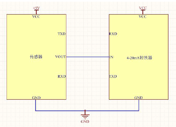 紅外丙烷傳感器模擬信號輸出接口電路
