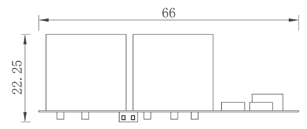 四氣傳感器模塊主視圖