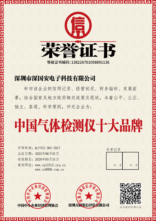 氣體檢測儀十大品牌